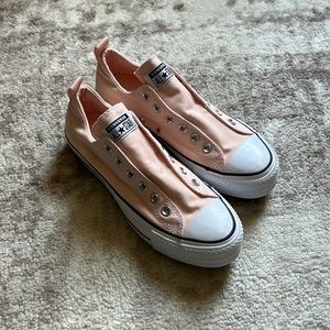 Pink Platform Converse